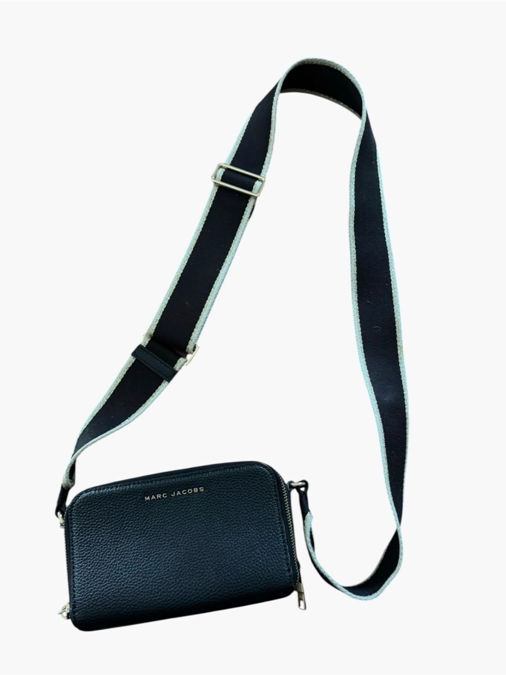 Marc Jacobs snapshot Black Pebbled Leather Crossbody
